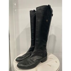 Sam Edelman Penny Leather Riding Boots Black Women's Size 7M‎